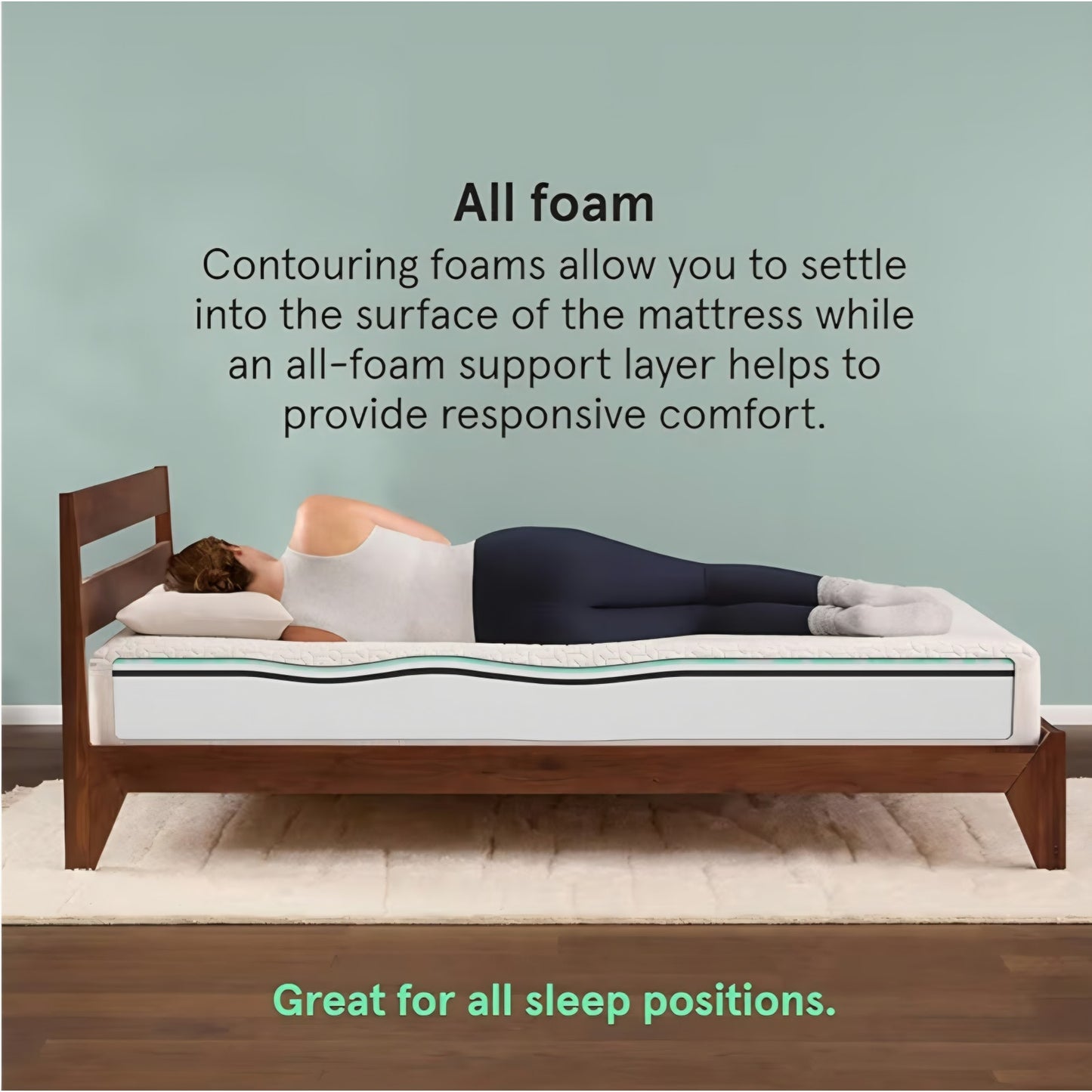Original Medium 10" Gel Foam Twin Mattress - Adaptive Foam, Pressure Relief, Supportive