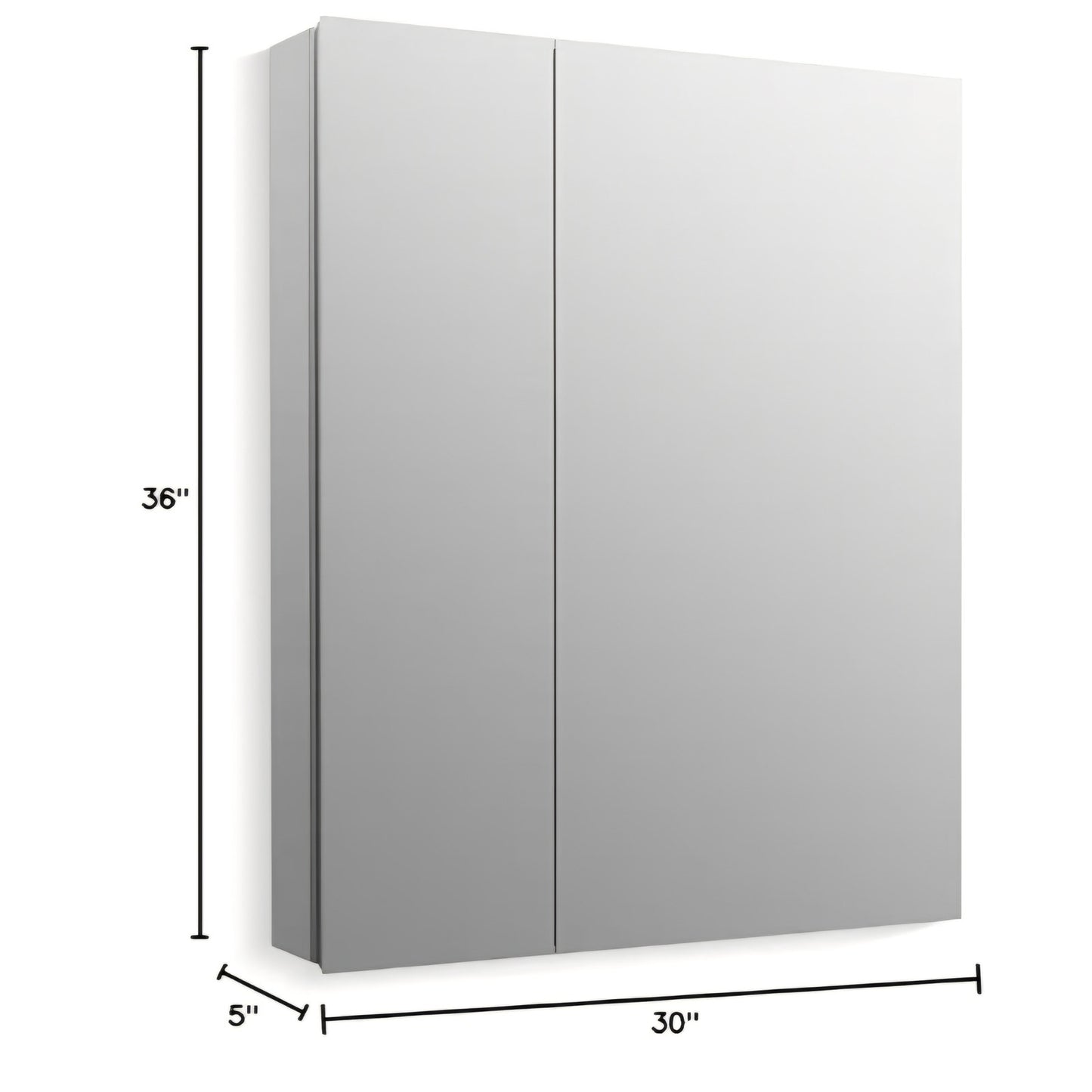 XL Mirrored Medicine Cabinets for Bathroom, Deep Rectangular Storage