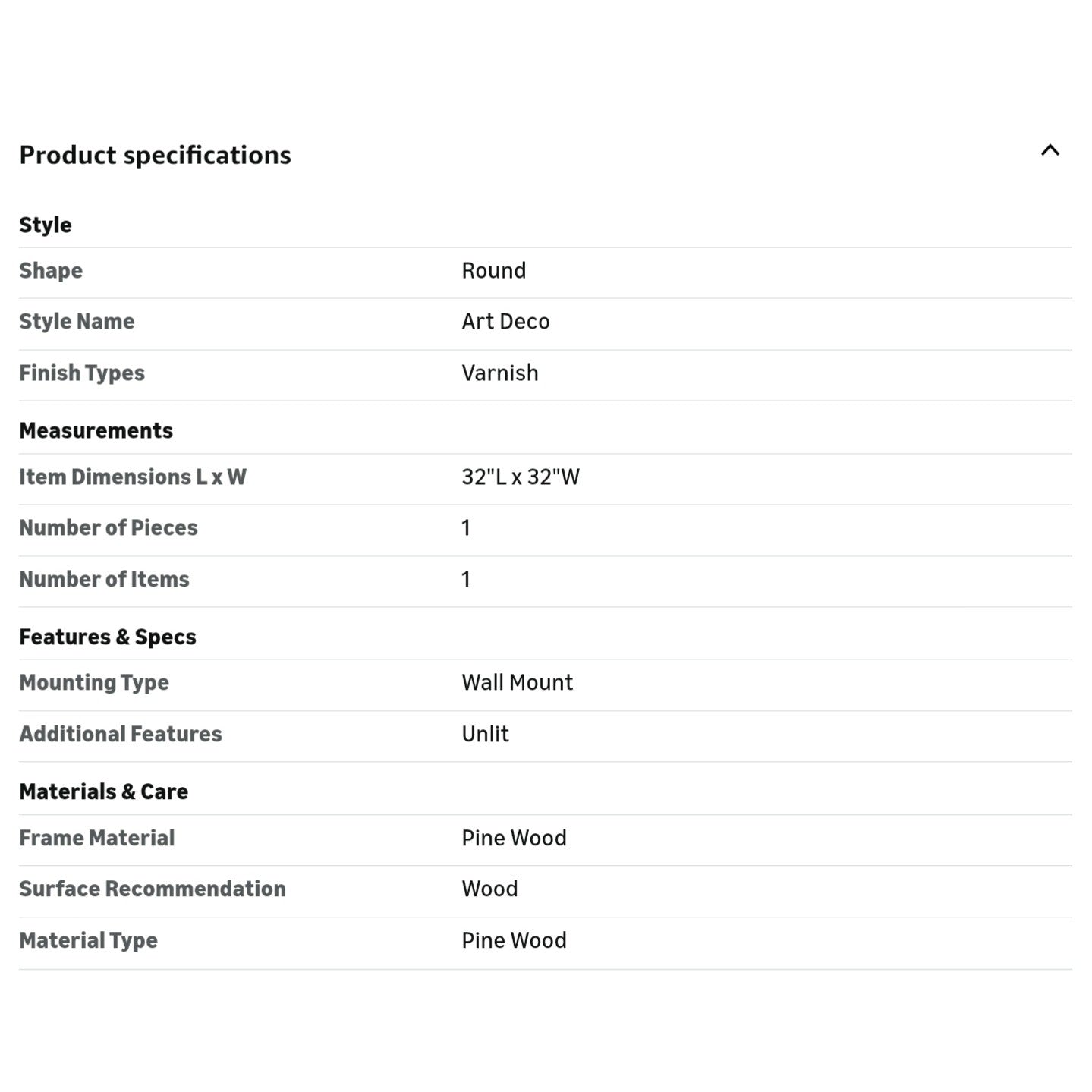 WallBeyond Round Wood Mirror, 32" Round Modern Decoration Large Circle Wall Mirror for Bathroom