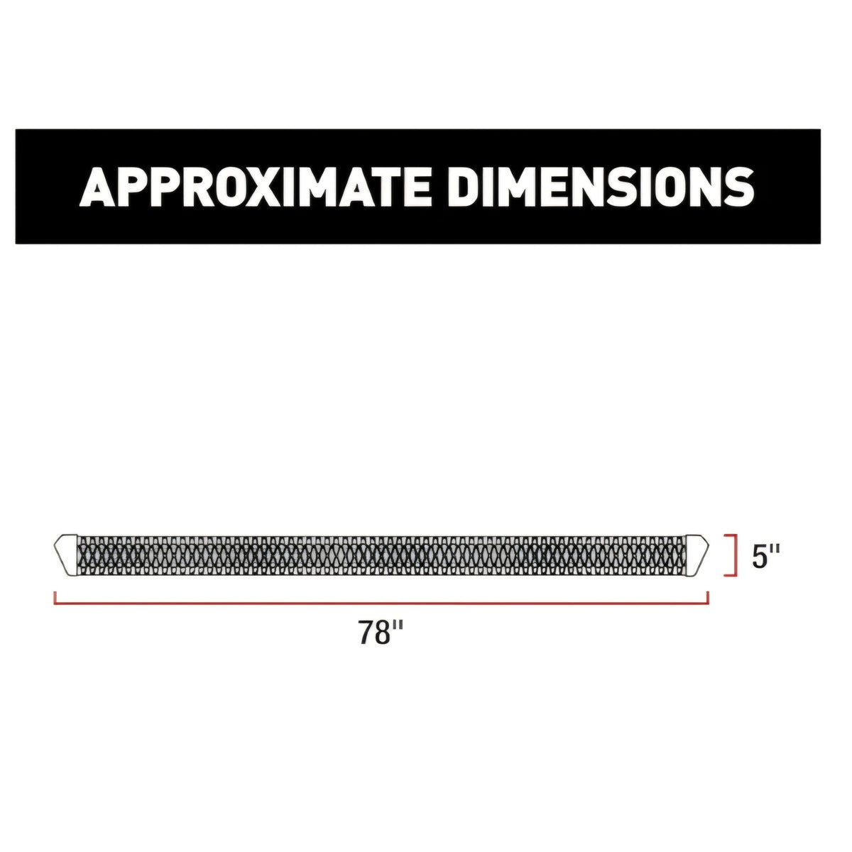 SlimGrip 5" x 78" Black Aluminum Running Boards
