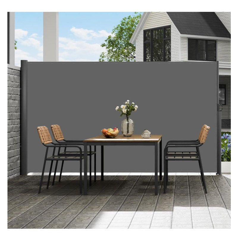 VEVOR Retractable Side Awning, UV 50 71''x118'' Full Aluminum Rust-Proof Outdoor Privacy Screen