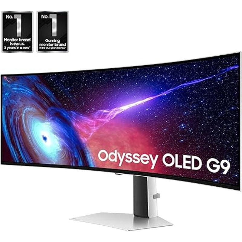 Samsung 49" Odyssey G93SC Series Curved Gaming Monitor, QD-OLED, 240Hz, 0.03ms, DQHD, G-Sync Comp.