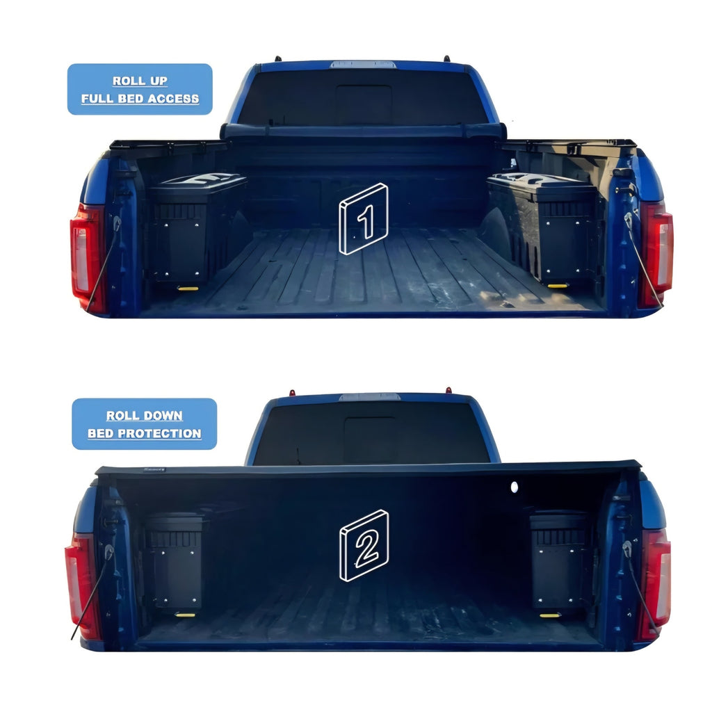 Soft Roll Up 8'2" Soft Roll Up Truck Bed Cover Fit 2019-2026 Chevy Silverado GMC Sierra