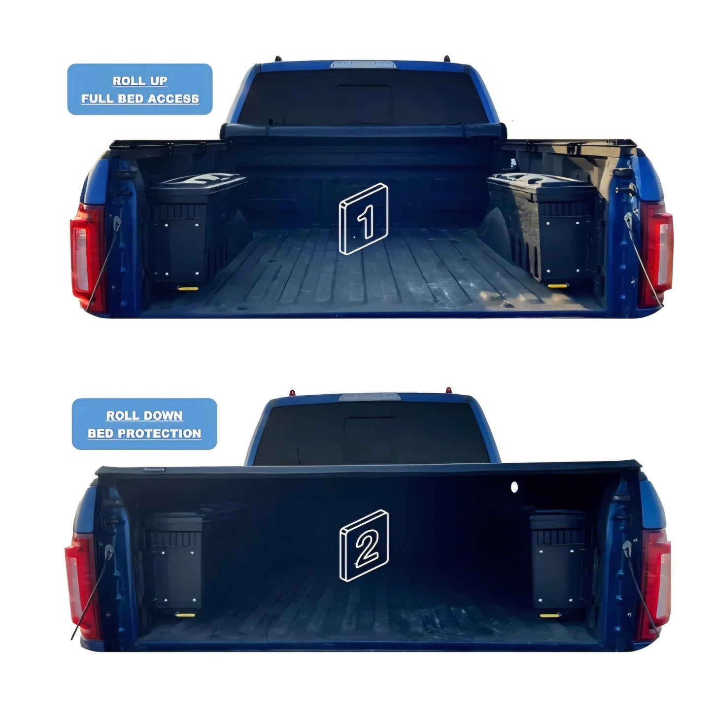 Soft Roll Up 8'2" Soft Roll Up Truck Bed Cover Fit 2019-2026 Chevy Silverado GMC Sierra