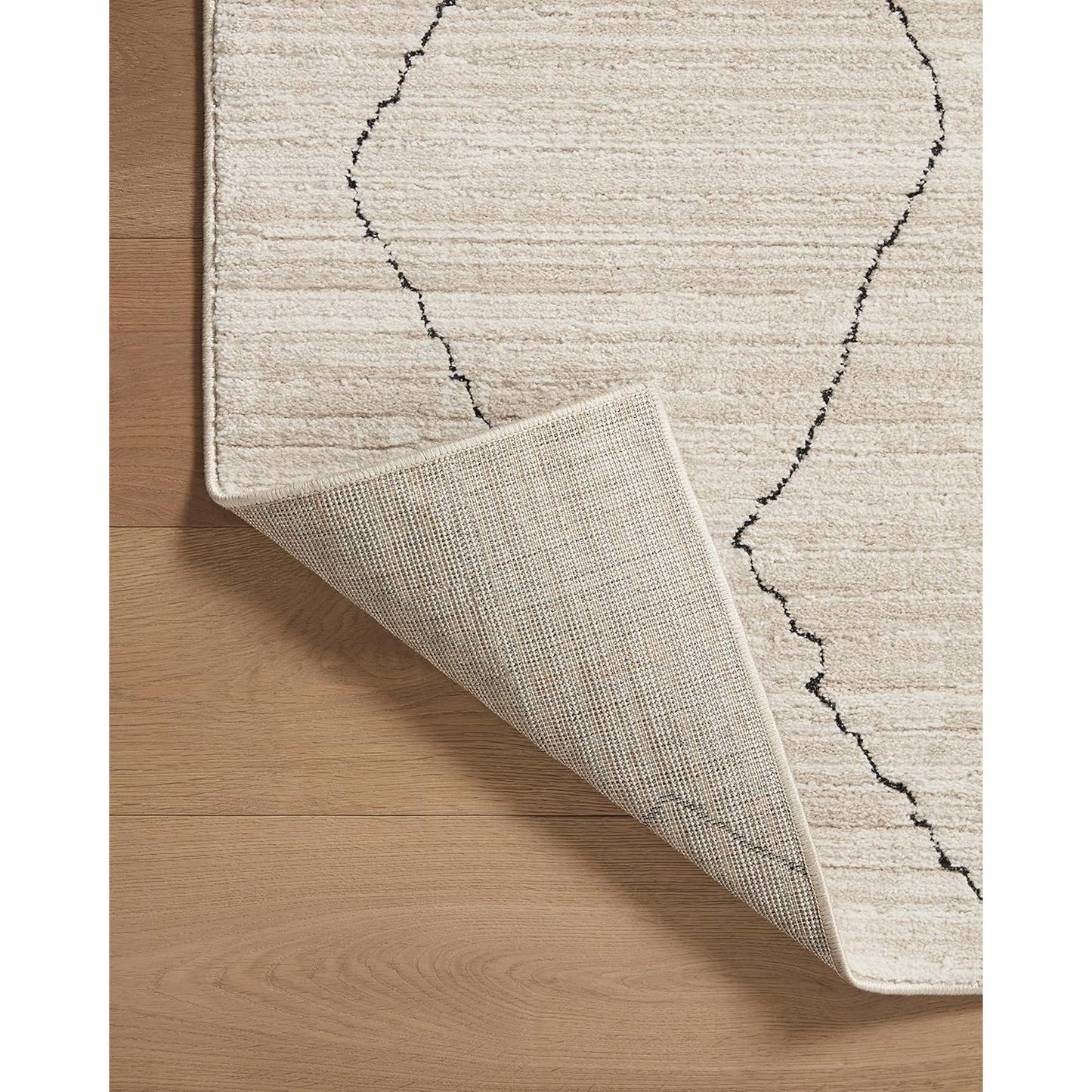 Loloi Darby Collection DAR-03 Sand/Charcoal 9'-2" x 13' Area Rug, Darby is made of 100% polyester