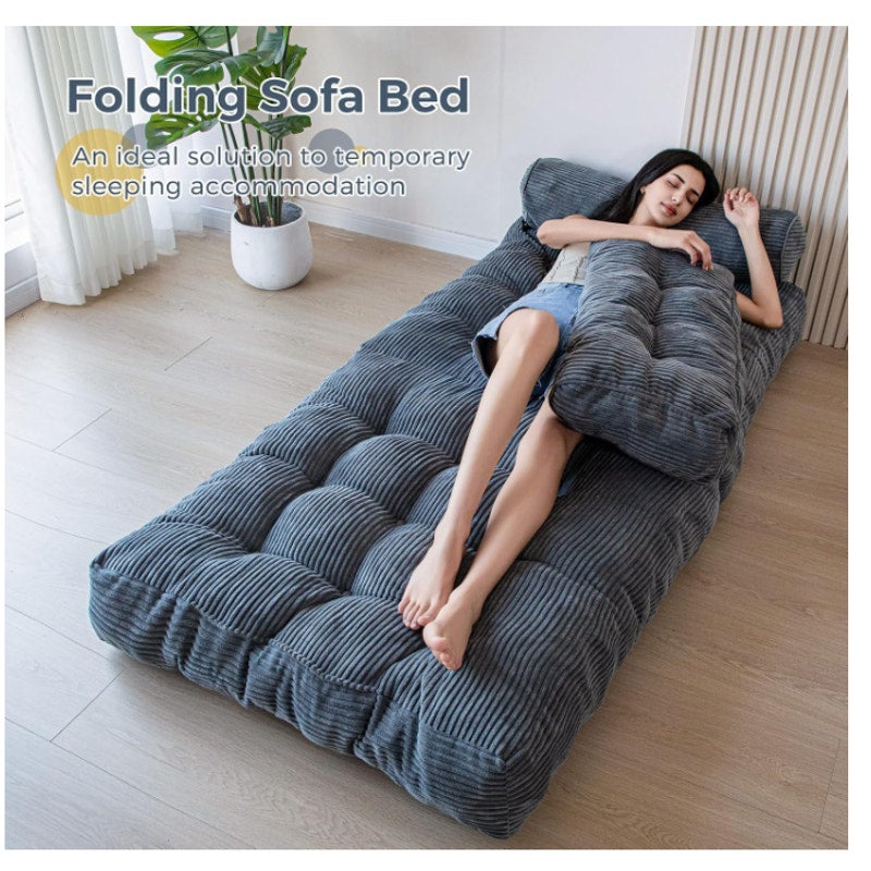 MAXYOYO Folding Sofa Bed, Convertible Chair Bed with Pillow