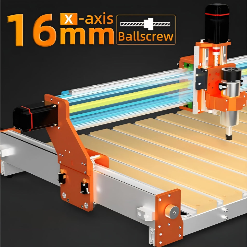 FoxAlien CNC XE-PRO 8040 X-axis Extension Kit with Upgraded Hybrid Spoilboard Worktable