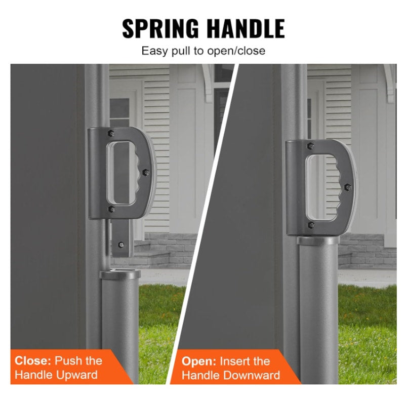 VEVOR Retractable Side Awning, UV 50 71''x118'' Full Aluminum Rust-Proof Outdoor Privacy Screen