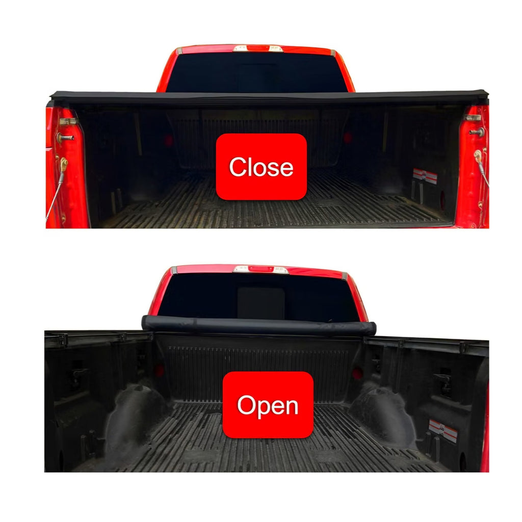 Soft Quad FOLDTruck Bed Tonneau Cover Compatible 2002-2026 Dodge Ram 1500 2003-2026 Ram 2500 3500