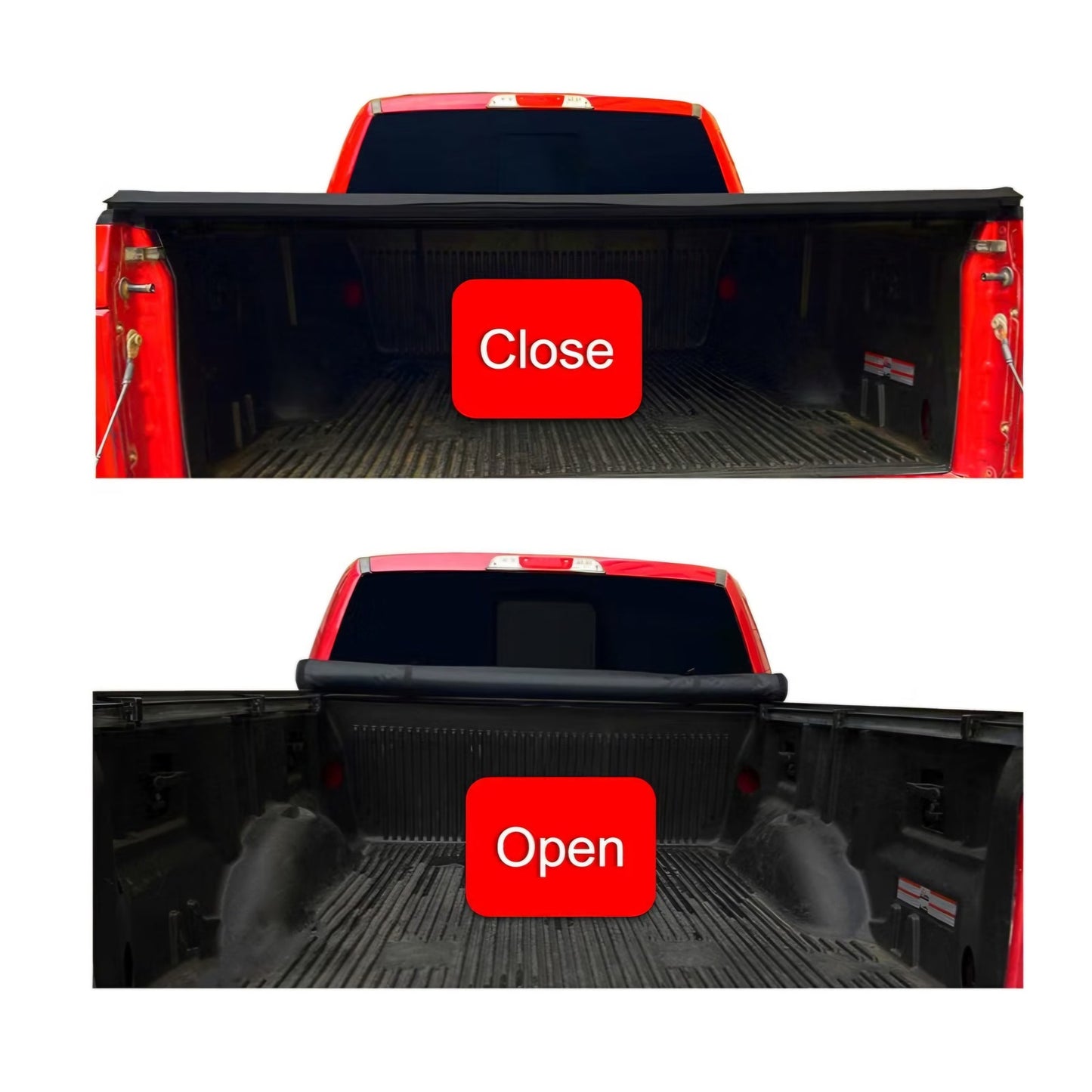 Soft Quad FOLDTruck Bed Tonneau Cover Compatible 2002-2026 Dodge Ram 1500 2003-2026 Ram 2500 3500