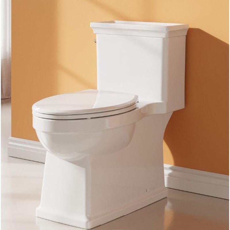 One-Piece Toilet with Classic Design, ADA Height, 1.28 GPF
