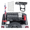 JOYTUTUS Rear Cargo Basket on OE Tailgate for 2018-2026 Wrangler JL & JLU | Heavy Duty 440LBS
