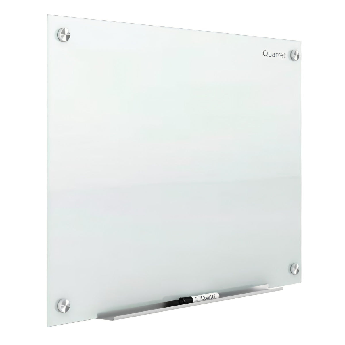 Quartet Whiteboard, Glass Dry Erase Board, Magnetic, 6' x 4', Infinity Frameless Mounting, White Su