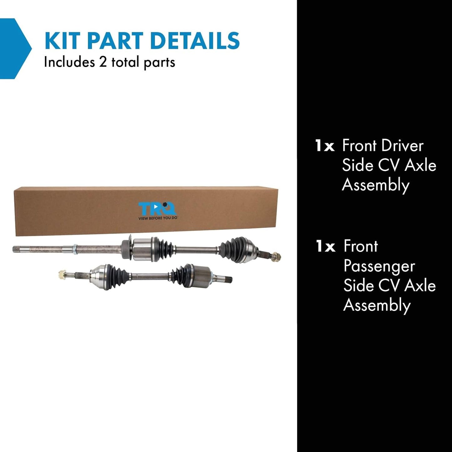 Front Driver&PaxSideCVA xle Assembly Set 2Pcs Compatible with 2011-2014 Explorer(V6 3.5L)AllWheelDr