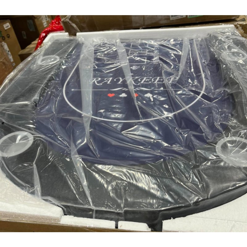 72" Foldable Poker Table for 8 Players, Texas Holdem