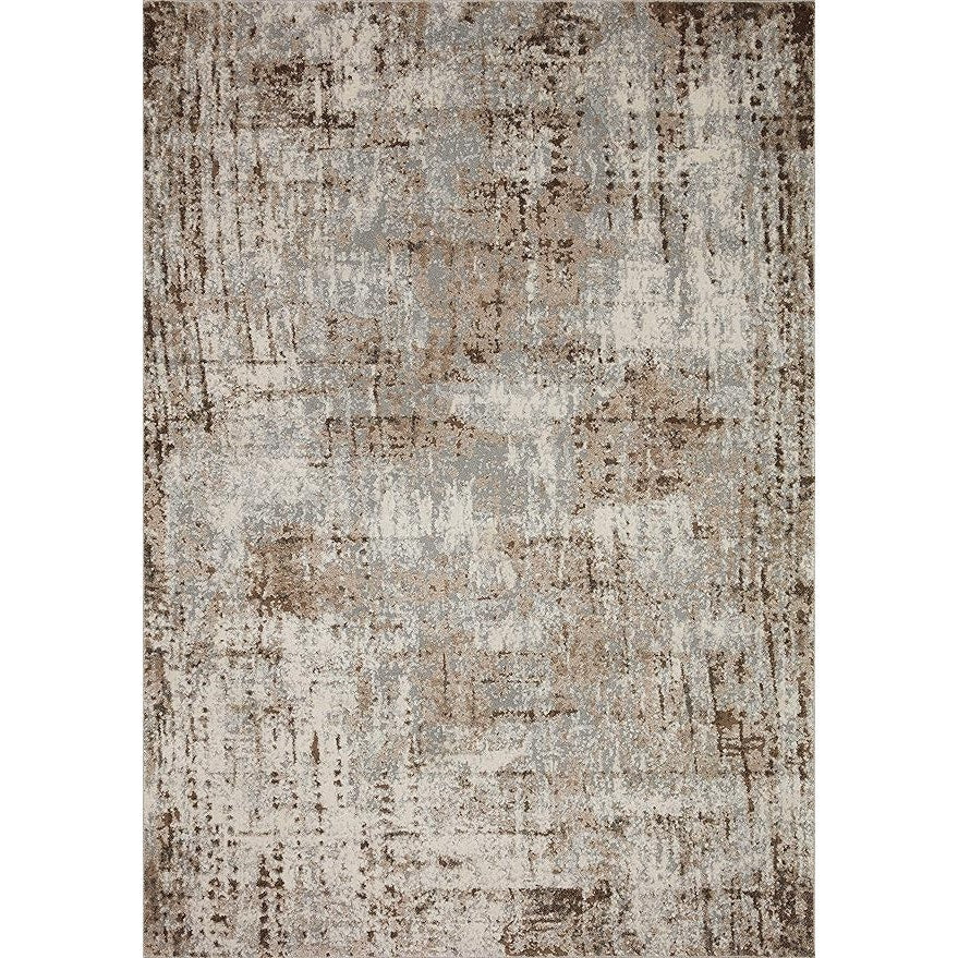 Loloi Austen Collection AUS-01 Natural/Mocha 5'-3" x 7'-7" Area Rug, (Rectangular)