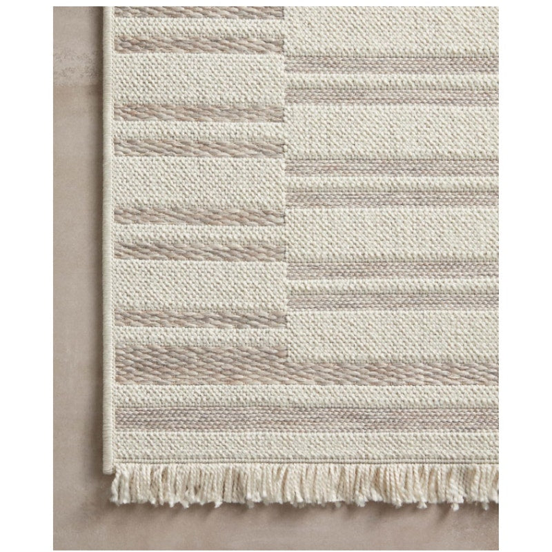 Loloi Amber Lewis Malibu Ivory / Dove 5'-1" x 7'-7" Area Rug