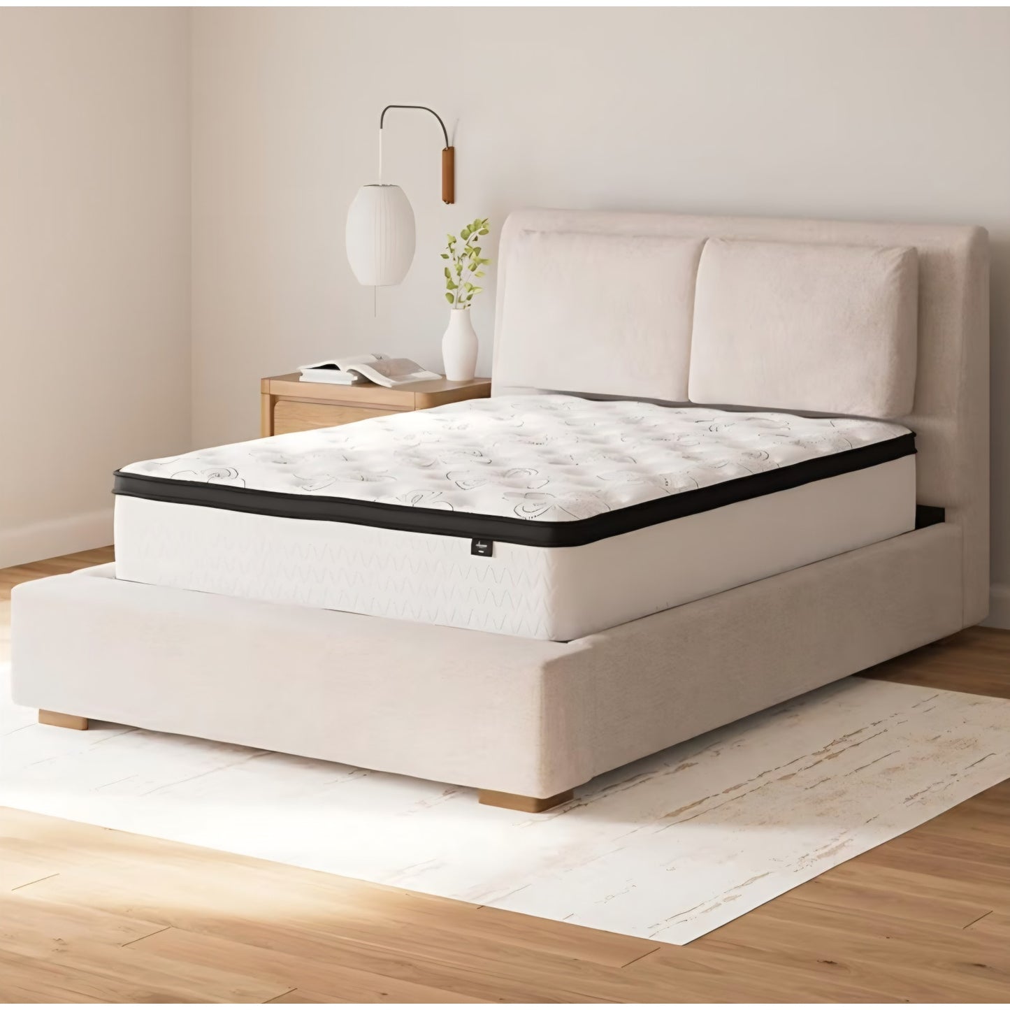 Queen Matress Signature Design by Ashley Queen Size Chime 12 Inch Medium Firm Hybrid