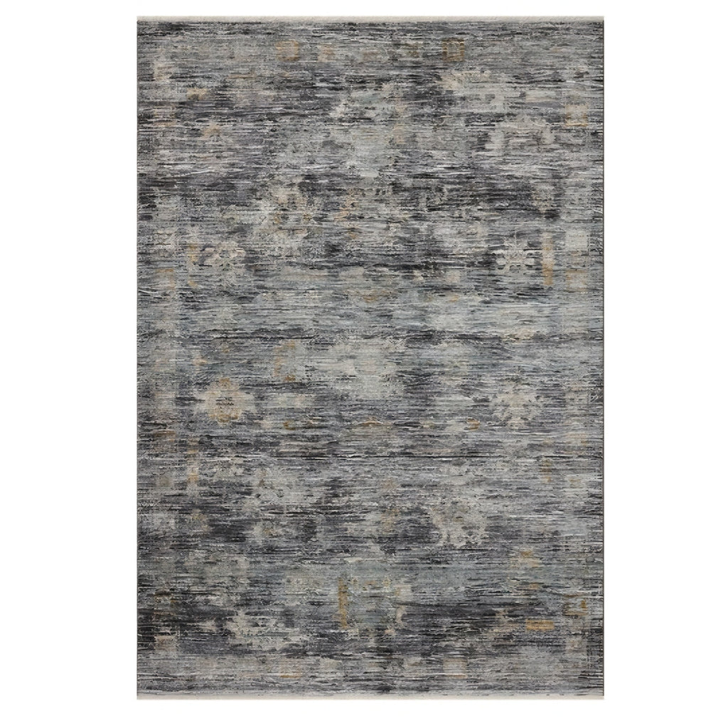 Loloi Jean Stoffer Katherine Collection KES-04 Ink/Jade 5'-3'' x 5'-3'', .25" Pile Height, Rug