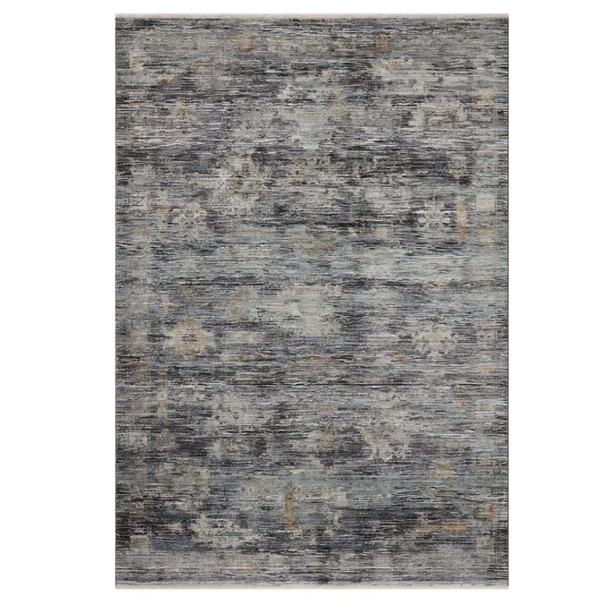 Loloi Jean Stoffer Katherine Collection KES-04 Ink/Jade 5'-3'' x 5'-3'', .25" Pile Height, Rug