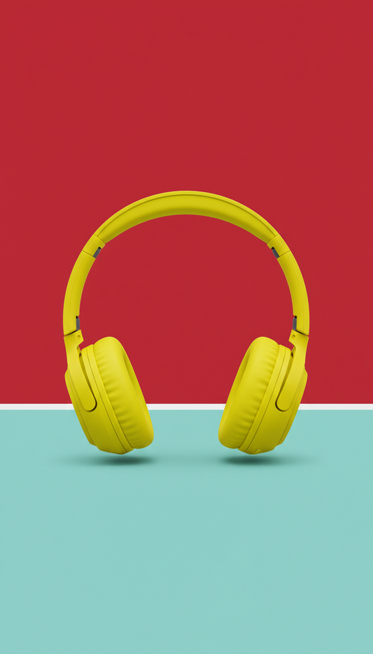Flash Yellow Wireless Headphones