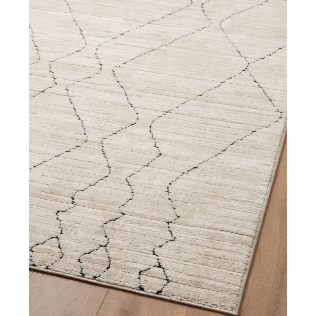 Loloi Darby Sand/Charcoal 5'-3" x 7'-6" Area Rug DAR-03 Approx. 5x7 Beige Living room