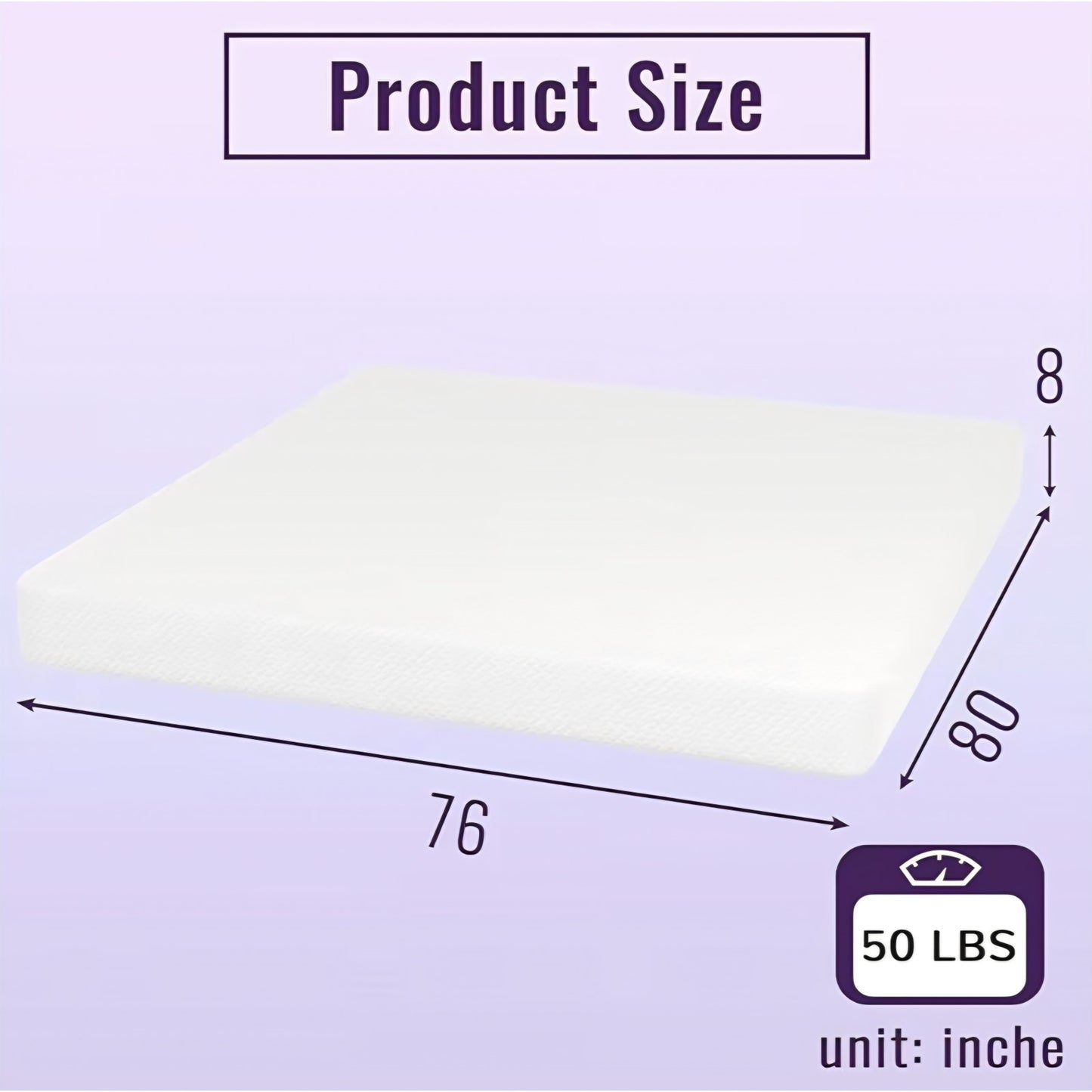 PayLessHere King  Memory Foam Mattress Cooling Gel Bamboo Charcoal，8 inch CertiPUR-US Certified Bre