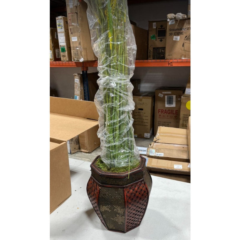 Nearly Natural 53in. Wheat Grain Artificial Plant in Decorative Planter