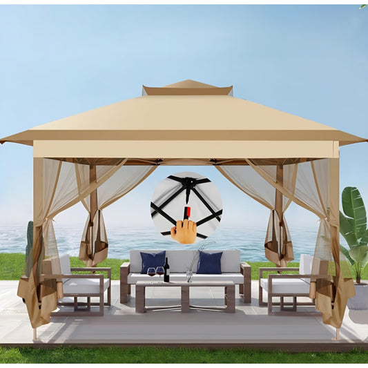COBIZI Pop Up Gazebo 10x15 One-Push Canopy Tent, Carpas Para Patio