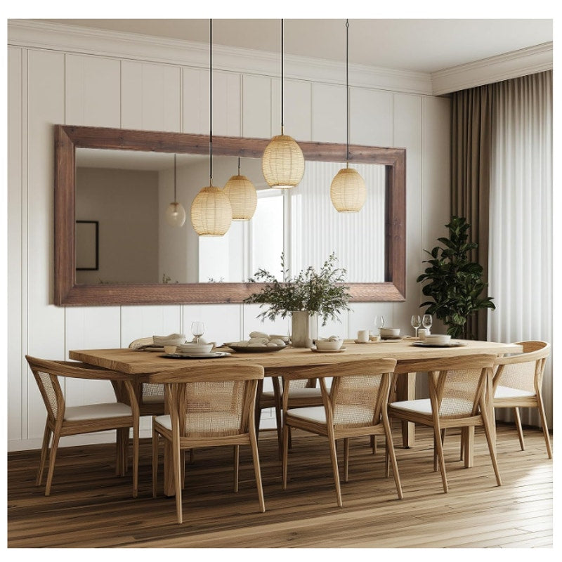 MirrMuse Rustic Farmhouse Full Length Mirror with Stand 71"x32"