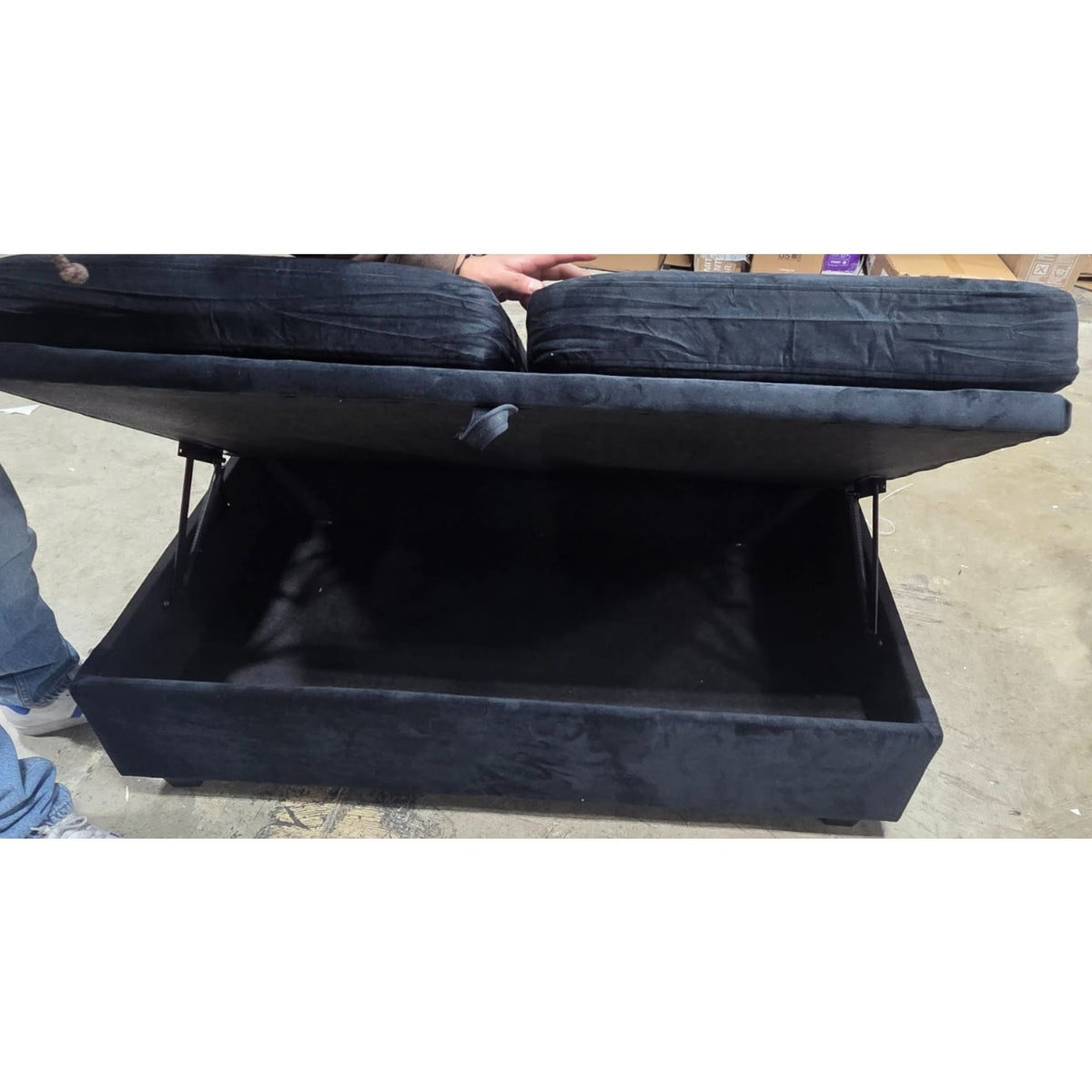 Storage Ottoman / Ottoman Bench with Hidden Storage