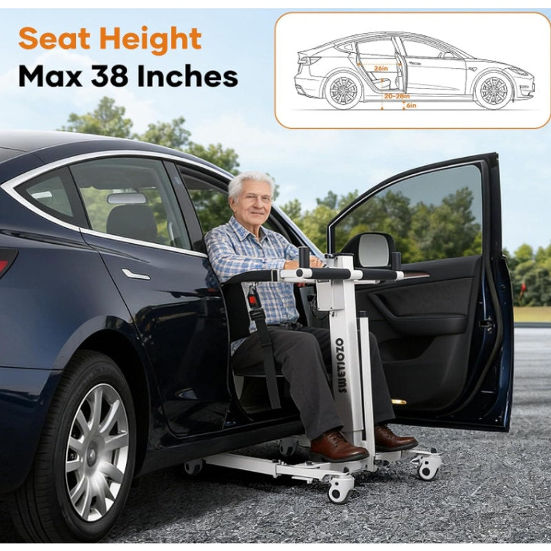 YW07 Electric Patient Lift Transfer Chair for Home 300 lb Capacity