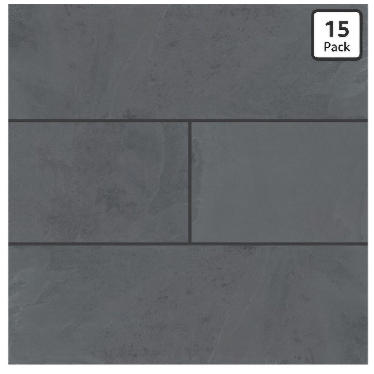 MSI Montauk Black 4 inch x 12 inch Gauged Slate Subway Tile for Kitchen Backsplash, Floor Tile