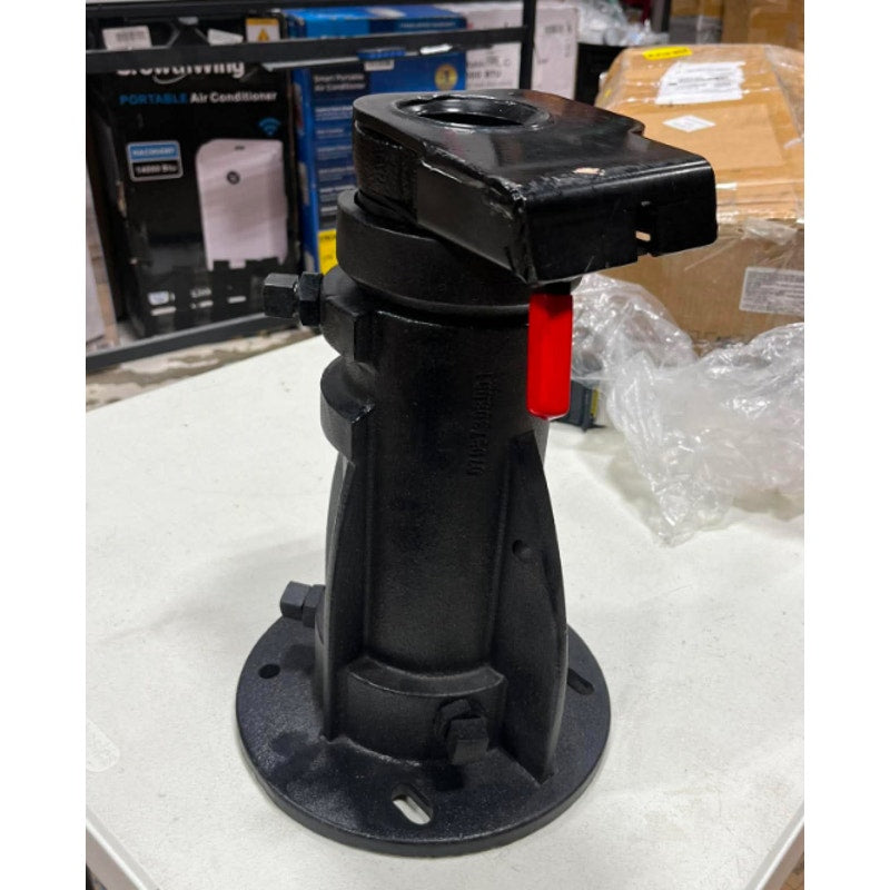 C5G1216 12"-16" Adjustable Height Cushioned 5th Wheel to Gooseneck Adapter w/Safety Chain forCamper