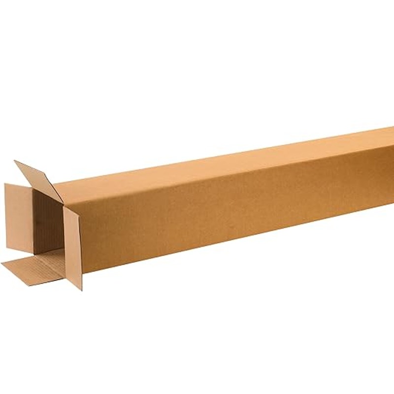 BOX USA 8x8x60 Tall Corrugated Boxes, Tall, 8L x 8W x 60H, Pack of 15. Strong Wholesale Bulk Boxes
