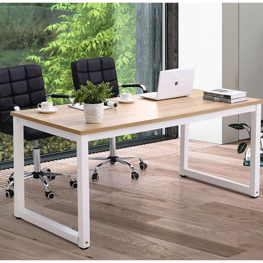 NSdirect Modern Computer Desk 63 Inch Large Office Desk, Writing Study Table for Home Office Desk