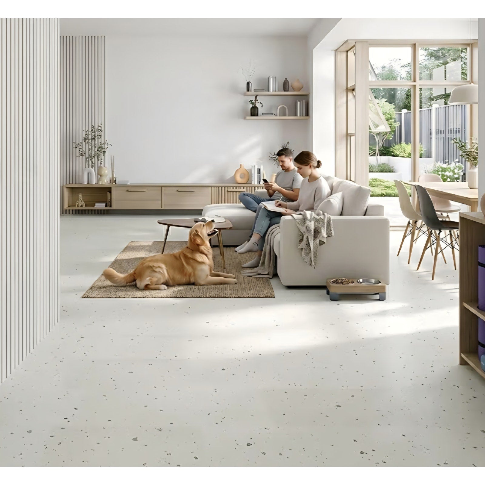 Allure Luxury Vinyl Tile Flooring, 22 Mil Wear Layer, Perfect Parfait Terrazzo 12" x 24", 6.5 mm