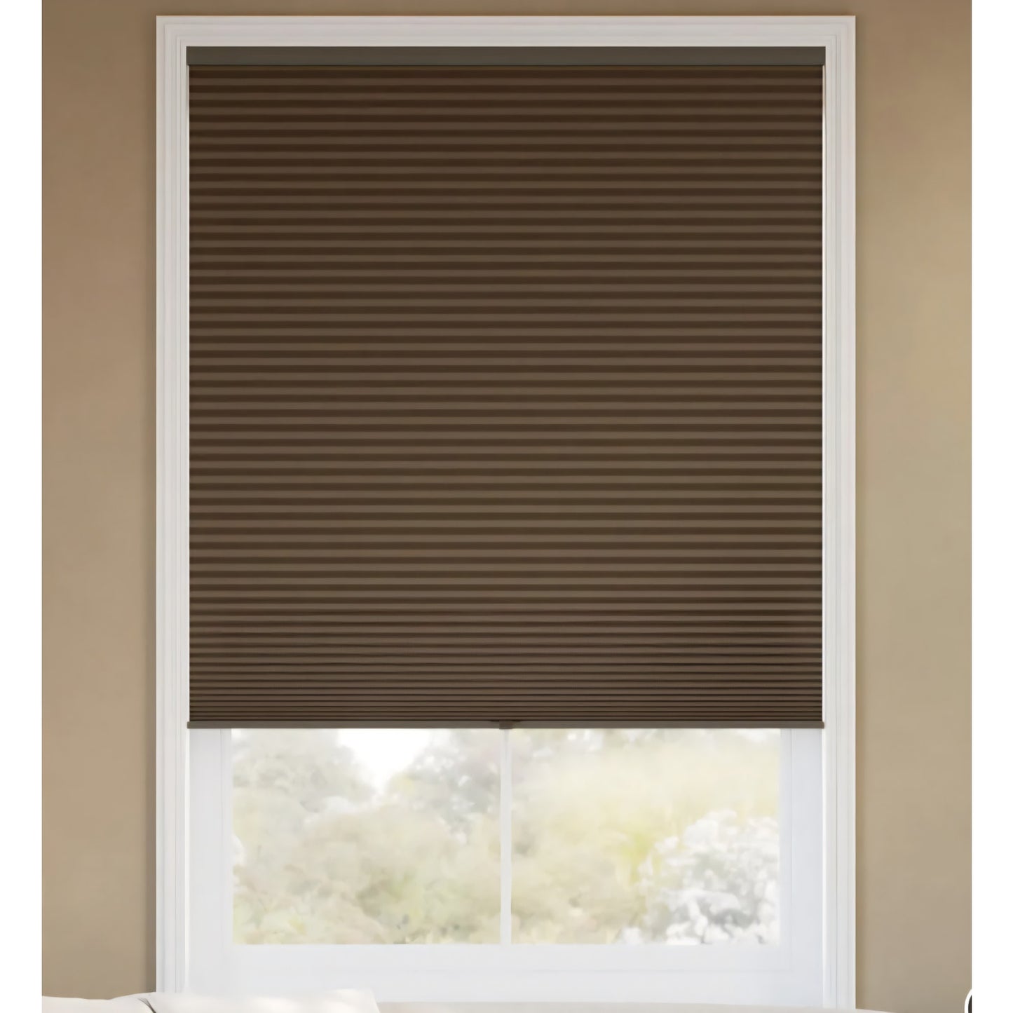 Cordless Honey comb Blackout Blinds  Cellular Shades Brown Doble Cell, Single Cell 24¨w x 72 H