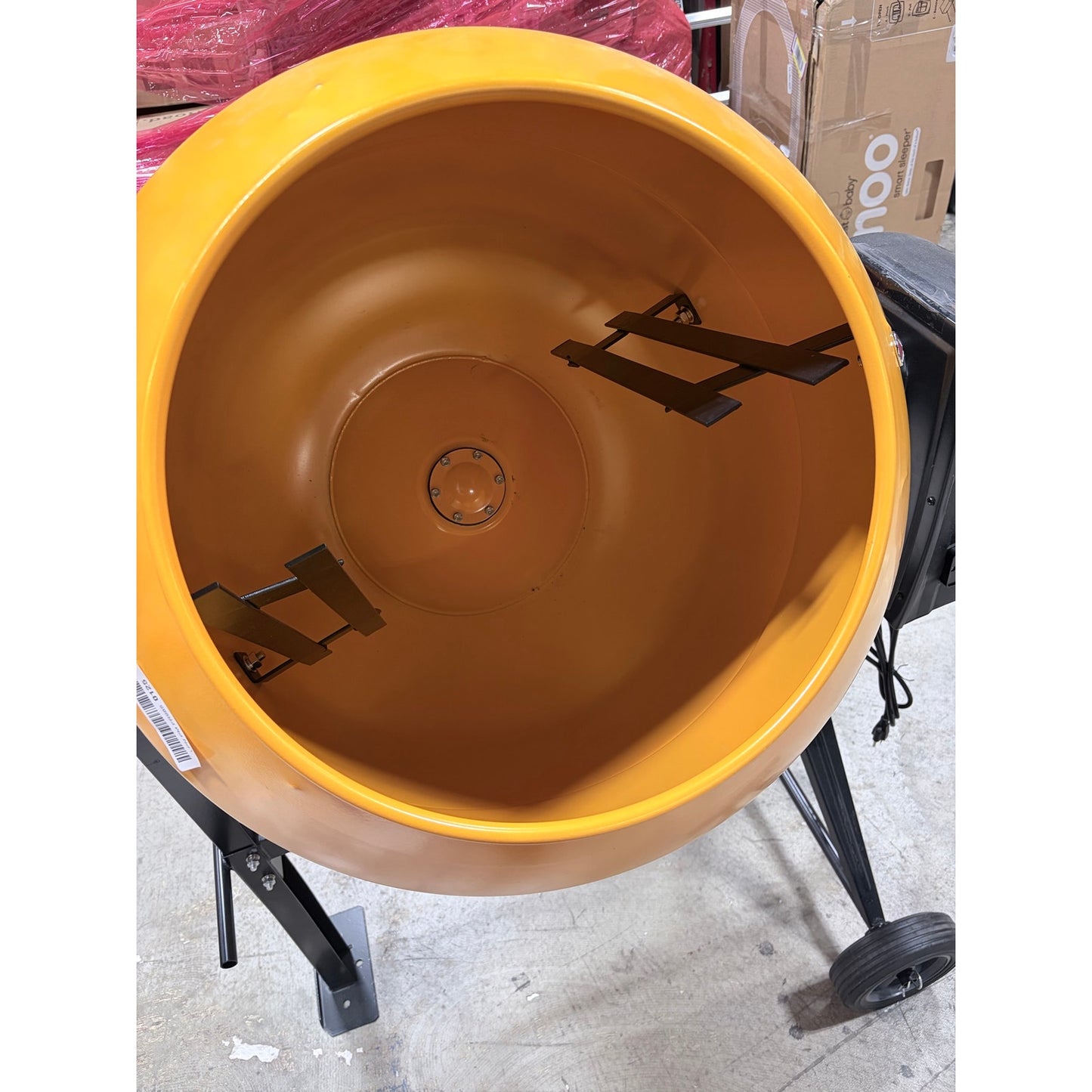 Hoteche 850W Electric Cement Mixer 7.1 Cu.Ft Portable Concrete Mixer