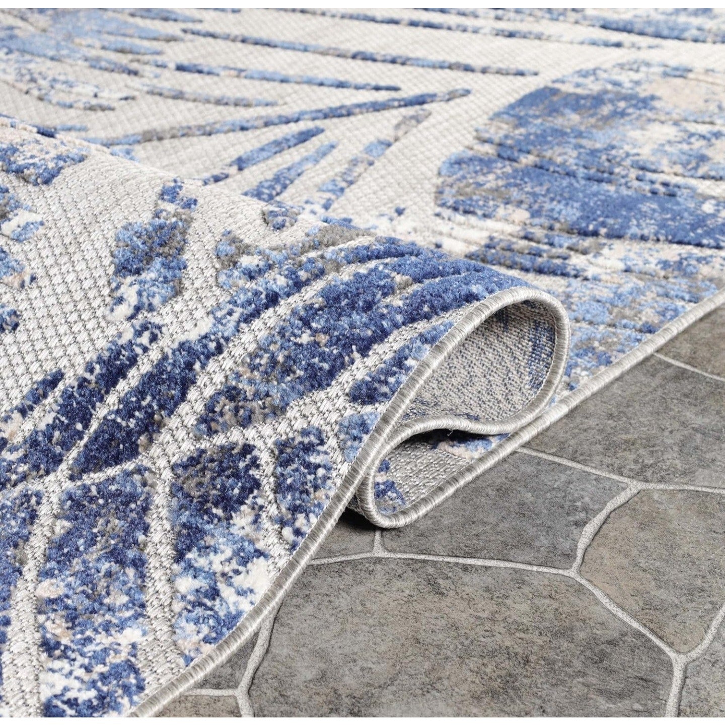 Superior Indoor Outdoor Area Rug, Floor Decor Perfect for Patio, Pool, Deck, Kitchen, Entryway,