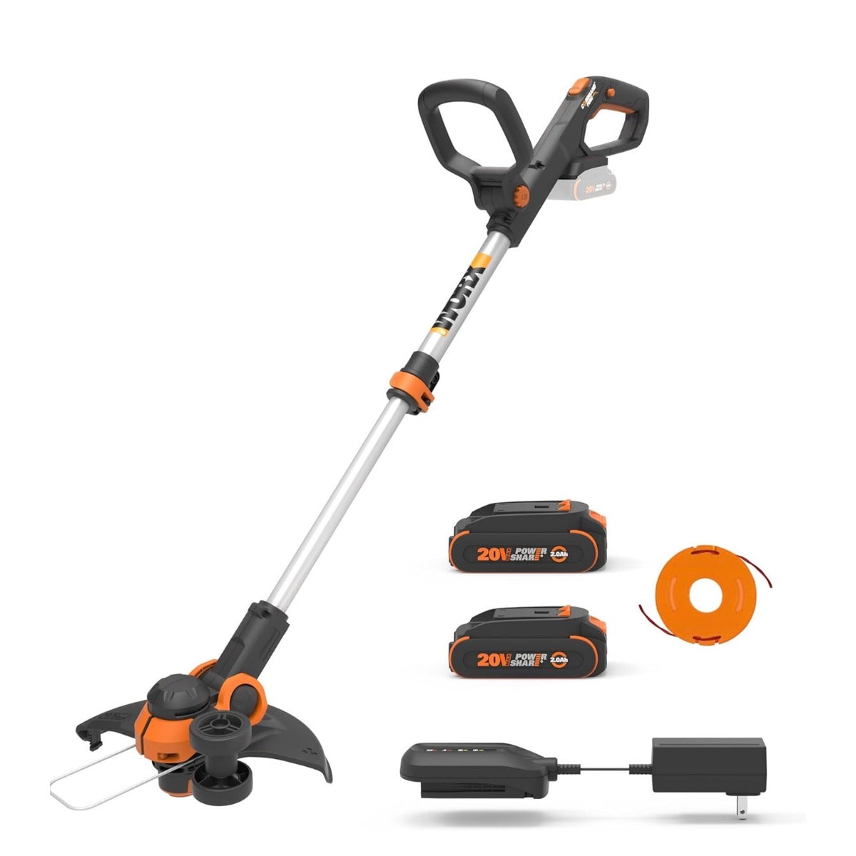 WORX 20V 12" 2-in-1 Cordless String Trimmer & Electric Lawn Edger, WG163