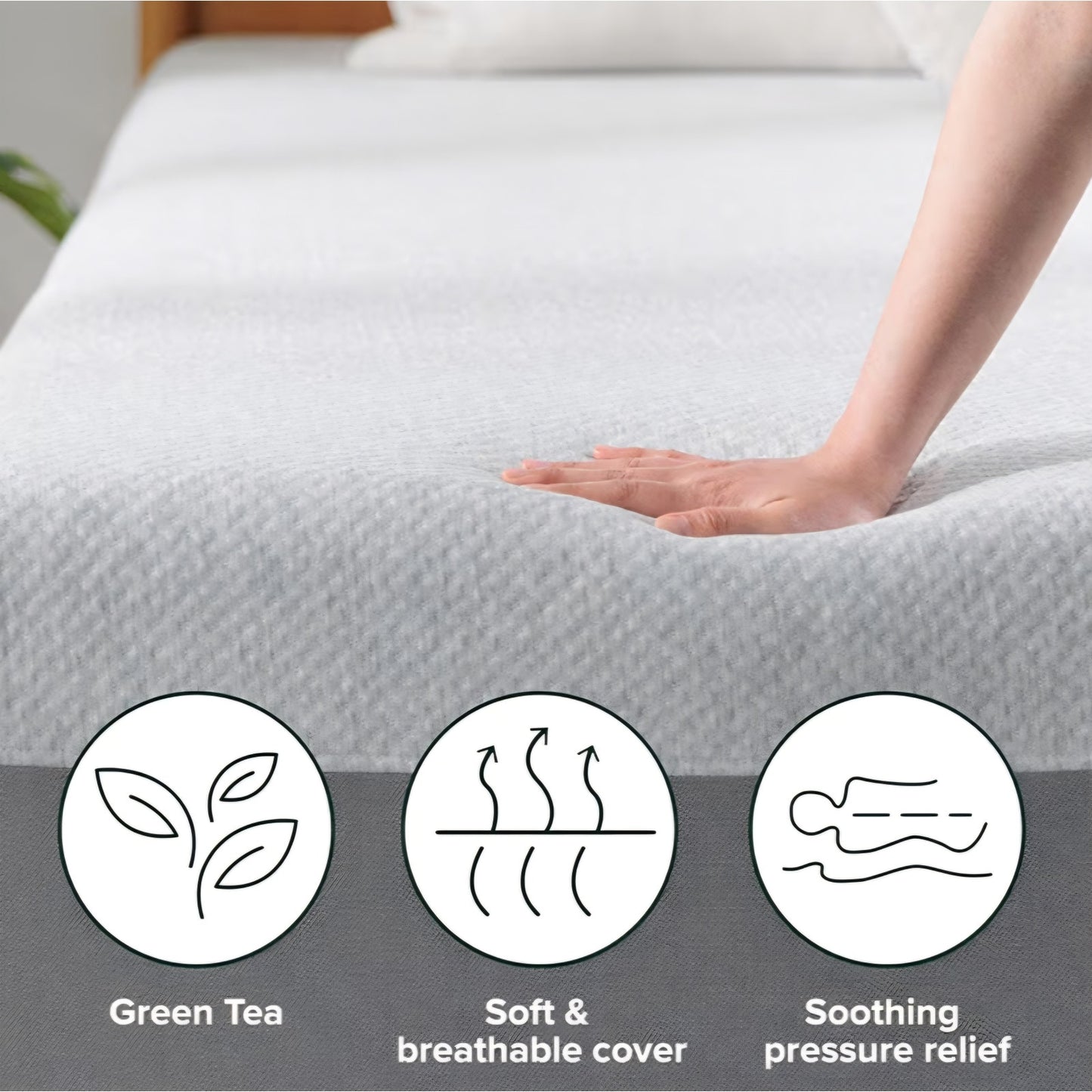 8 Inch Ultima RV Memory Foam Mattress [New Version], Short Queen, Fiberglass Free, Medium Firm Feel