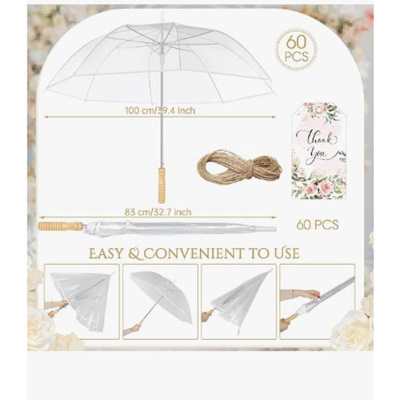 Aodaer Wedding Umbrella Bulk with Foldable Storage Box Auto Open Foldable Umbrellas Windproof