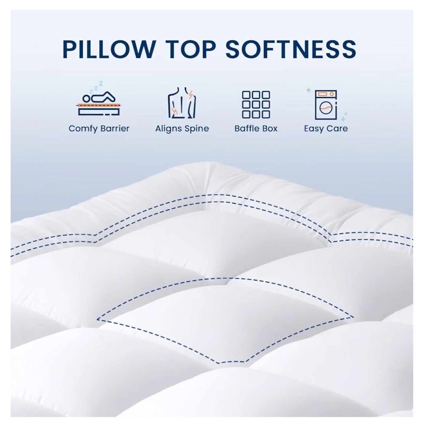 Queen Mattress Topper Extra Thick, Cooling Plush Mattress Pad 8-21" Deep Pocket