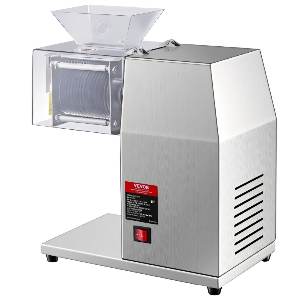 850W Meat Slicer, Commercial Meat Cutting Machine, Stainless Steel, 5 mm Thickness, Detachable