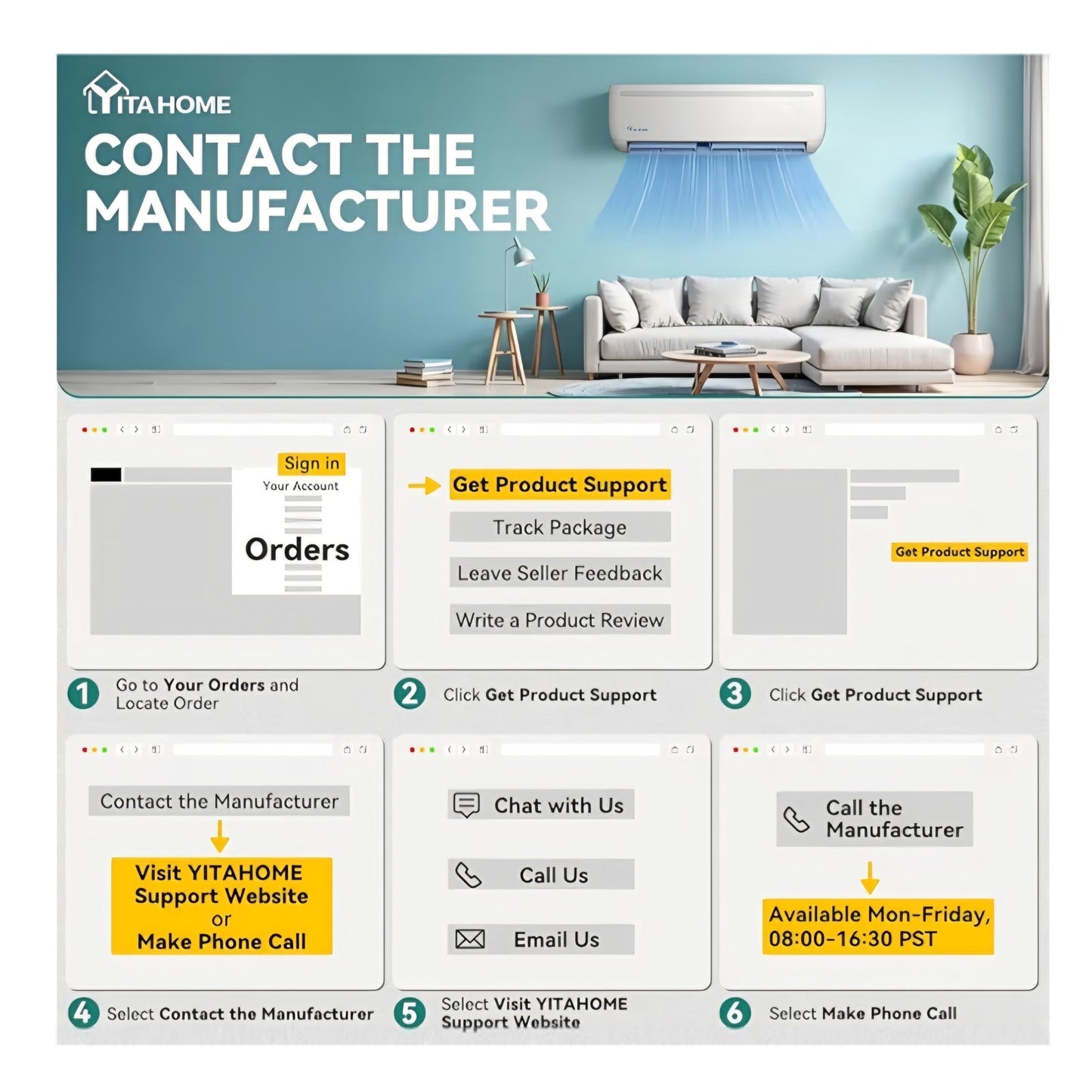 18000 BTU Mini Split Air Conditioner Heat Pump System, Wifi Enabled 19 SEER2 208-230V
