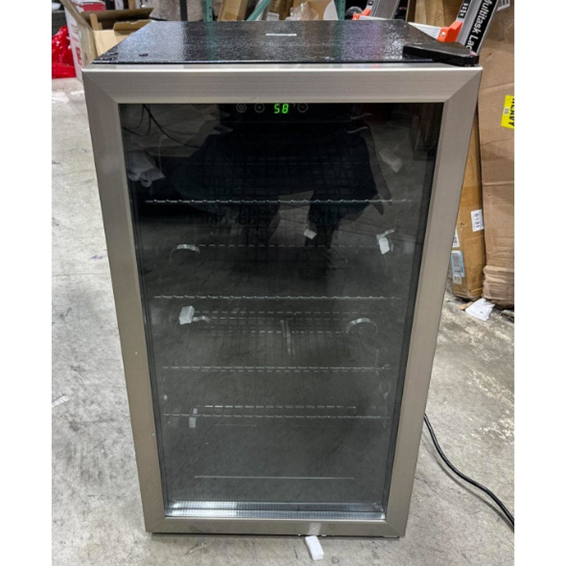 Mini Fridge 130 Can Beverage Refrigerator Cooler, 3.2 Cu.Ft Drink Fridge forSoda Wine Beer