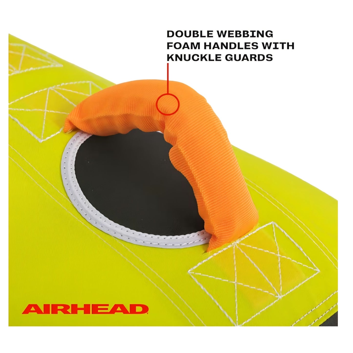 Airhead Poparazzi Towable Tube for Boating, 1-3 Rider Inflatable Boat Tube for Water Tubing