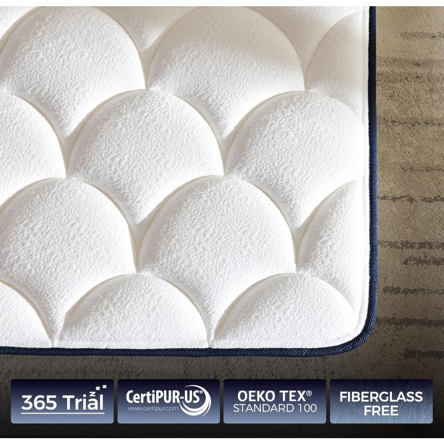AGHODT Queen Mattress14 Inch Queen Size Hybrid Mattress in a Box, Medium Firm Memory Foam mattress,