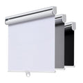 AOSKY Blackout Cordless Roller Shade for Indoor Windows, 59"W x 72"H, White Black Out Window Shade